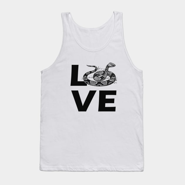 Snake - Love Snake Tank Top by KC Happy Shop